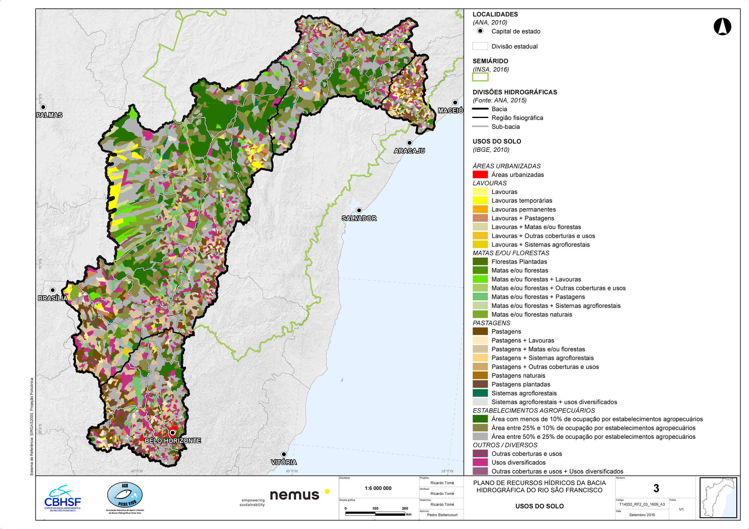 Mapa 3 do RF2 - Usos do Solo