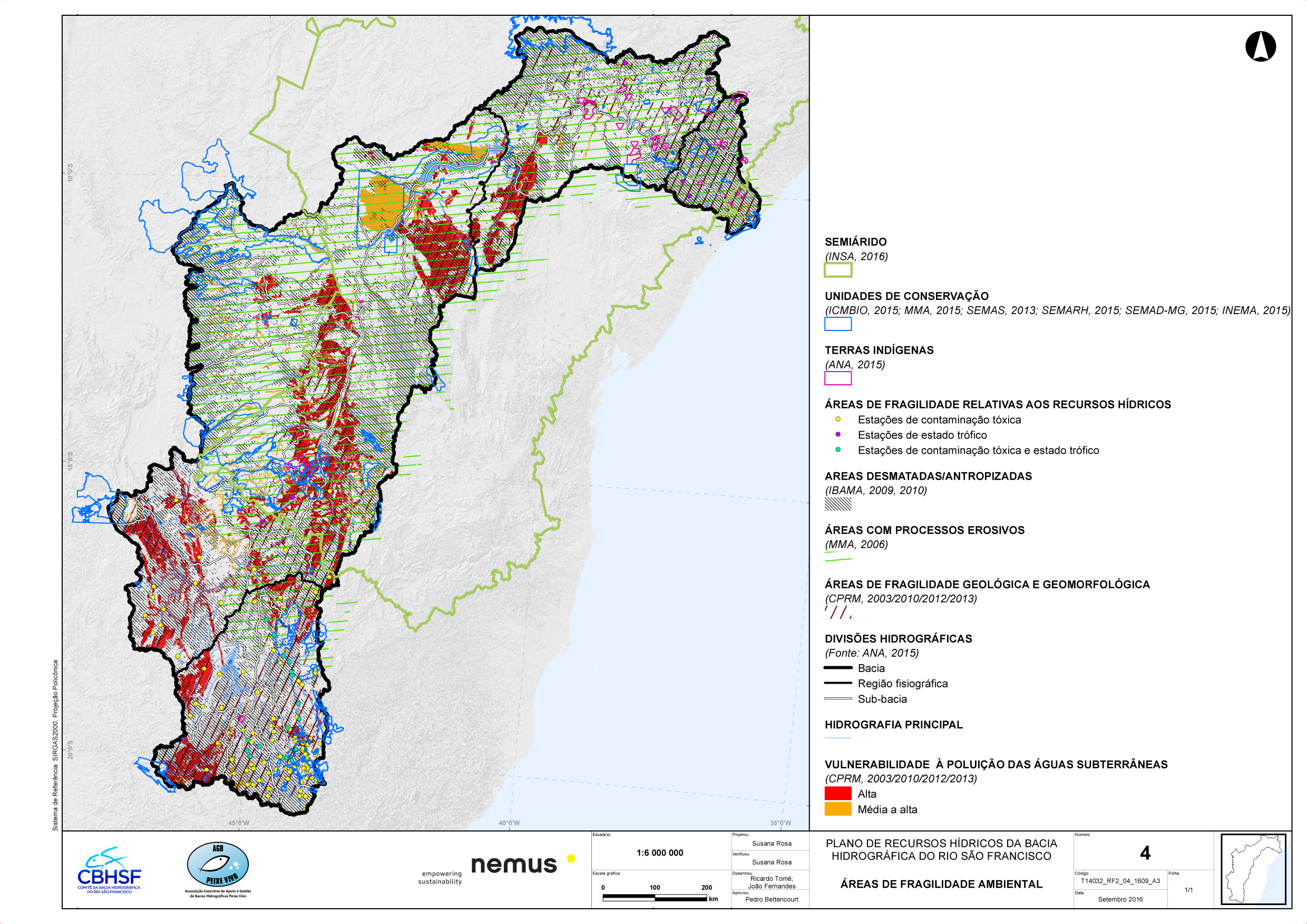 Mapa 4 do RF2 - Áreas de Fragilidade Ambiental
