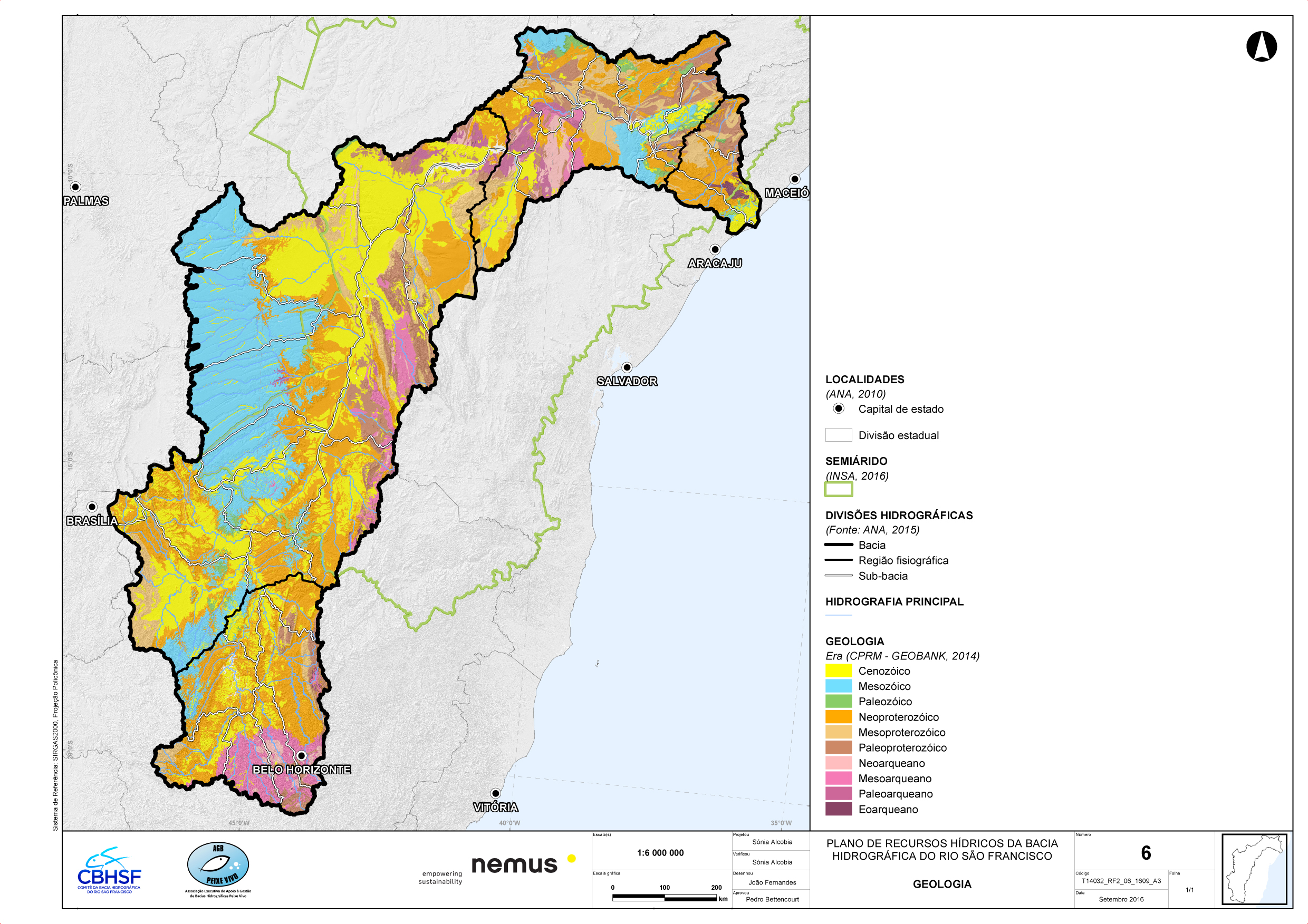 Mapa 6 do RF2 - Geologia