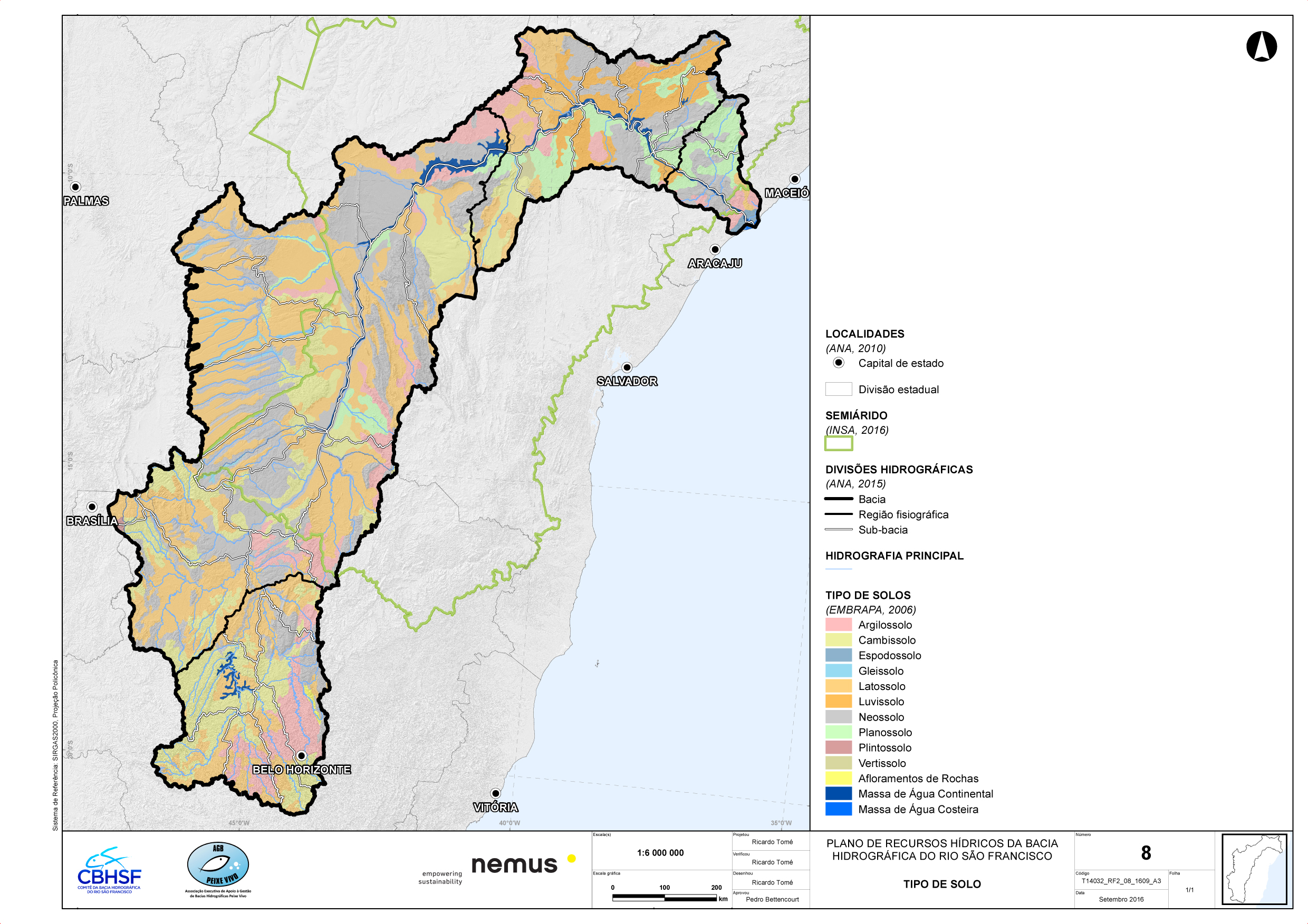 Mapa 8 do RF2 - Tipo de Solo