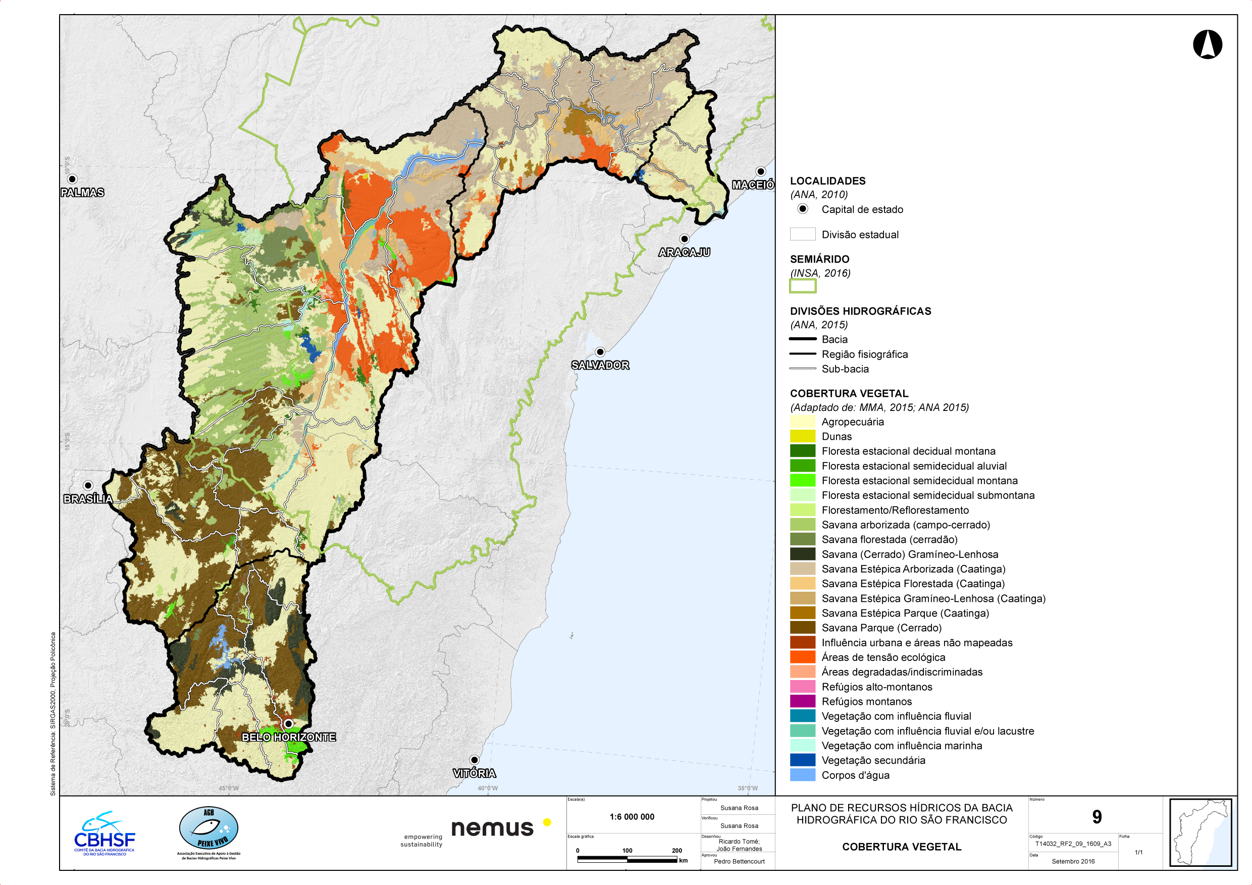 Mapa 9 do RF2 - Cobertura Vegetal